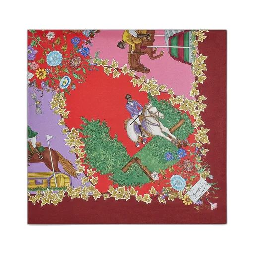 Printed Silk Twill Carré