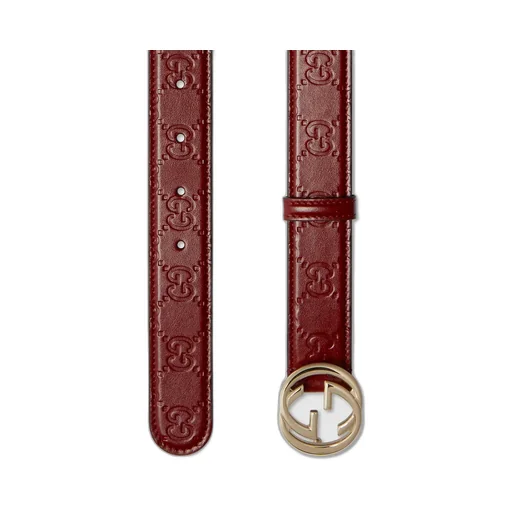 Belt With Interlocking G Buckle