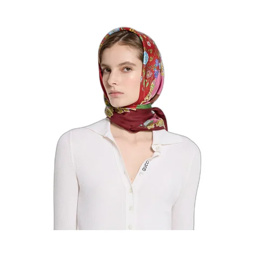 Printed Silk Twill Carré