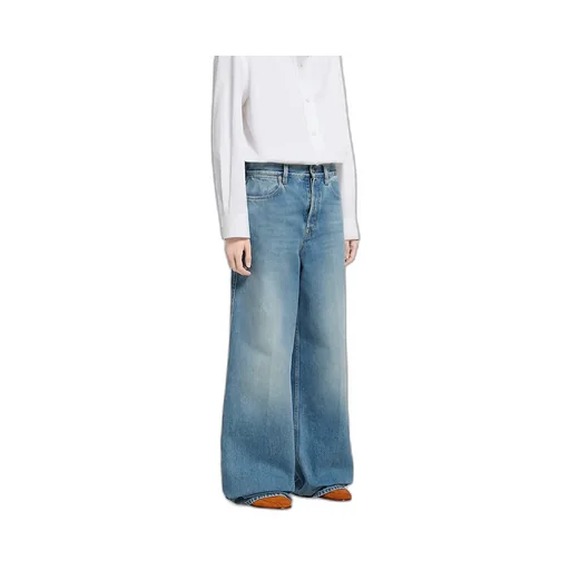 Wide Leg Denim Pants