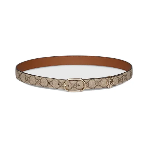 Gg Belt With Oval Buckle