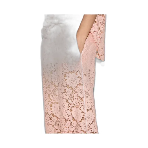 Floral Lace Trousers With Gucci Script