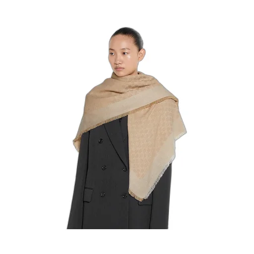 Gg Denim-Effect Shawl