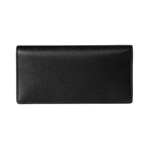 Continental Wallet With Gucci Script