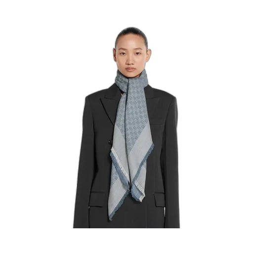 Gg Denim-Effect Shawl