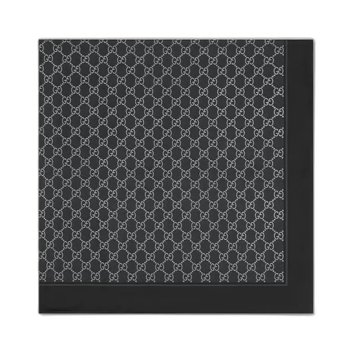 Laminated Printed Silk Twill Carré