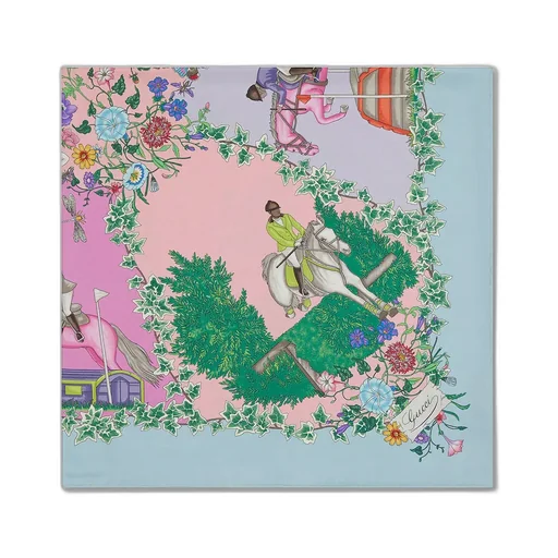 Printed Silk Twill Carré