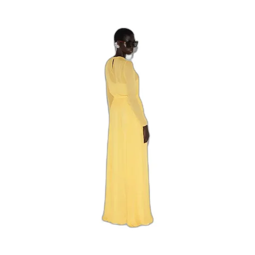 Long Silk Georgette Dress