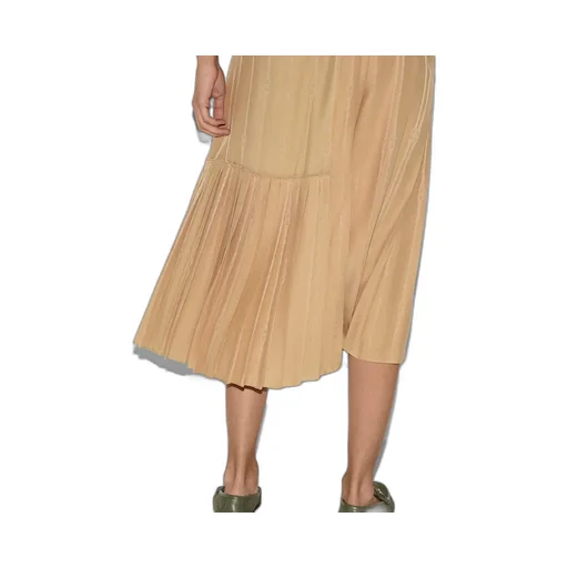 Chain And Belt Silk Jacquard Dress