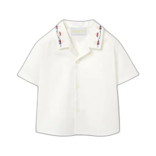 Baby Cotton Shirt With Embroidery