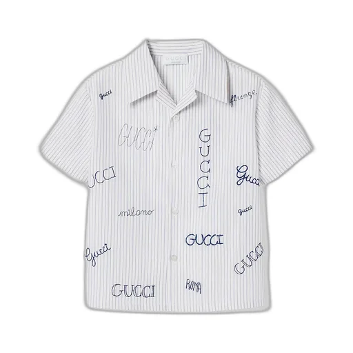 Children's Embroidered Muslin Shirt