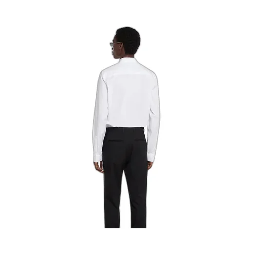 Cotton Poplin Shirt With Embroidery