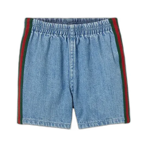 Baby Denim Shorts With Web
