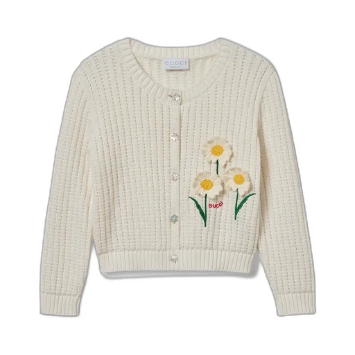 Children's Cotton Cardigan With Embroidery