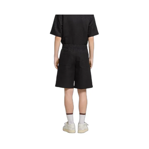 Gg Canvas Linen Blend Shorts