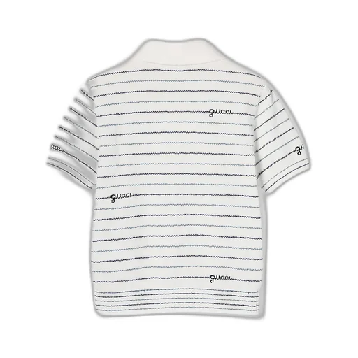 Children's Striped Cotton Polo Shirt