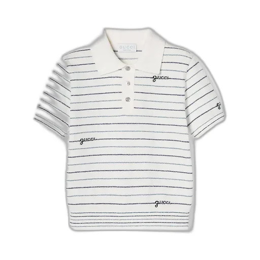 Children's Striped Cotton Polo Shirt