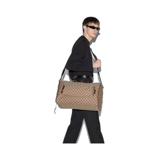 Gg Canvas Medium Duffle Bag