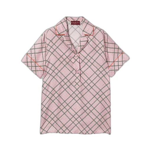 Printed Silk Twill Shirt