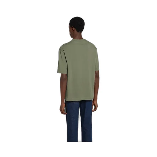 Heavy Cotton Jersey T-Shirt With Print