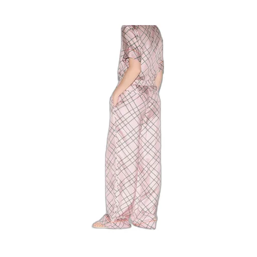 Printed Silk Twill Trousers