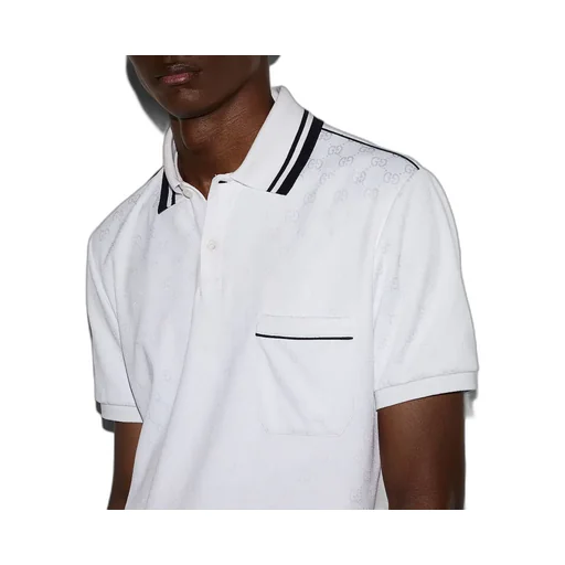 Gg Nylon And Cotton Polo Shirt