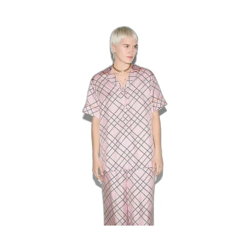 Printed Silk Twill Shirt
