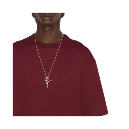 Cotton Jersey T-Shirt With Embroidery