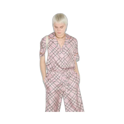 Printed Silk Twill Shirt