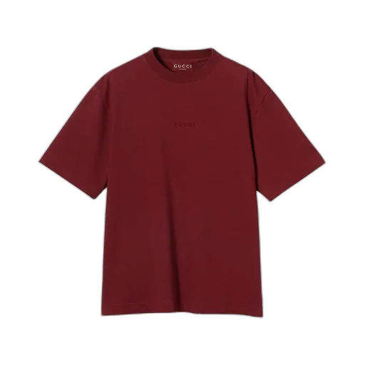 Cotton Jersey T-Shirt With Embroidery