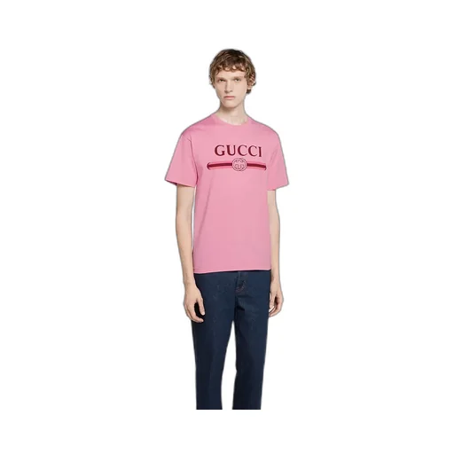 Cotton Jersey T-Shirt With Print