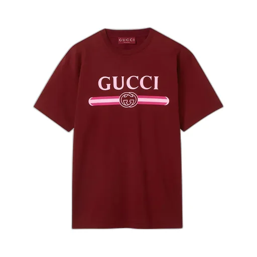 Cotton Jersey T-Shirt With Print