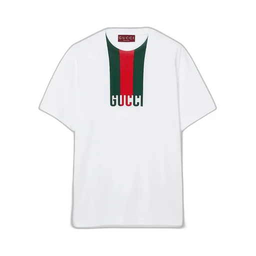 Cotton Jersey T-Shirt With Print