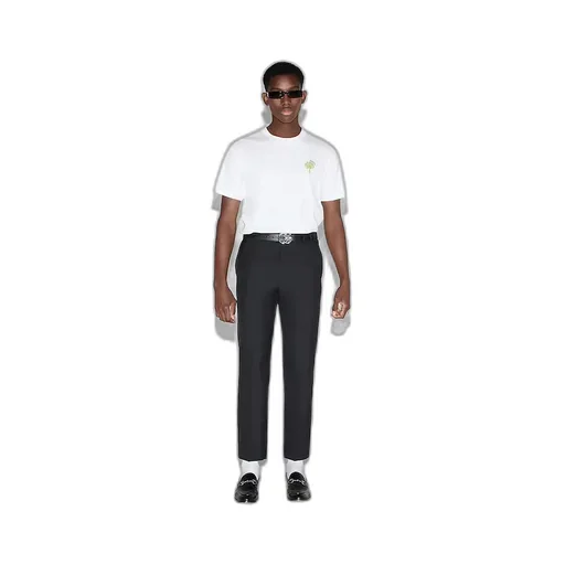 Cotton Jersey T-Shirt With Embroidery
