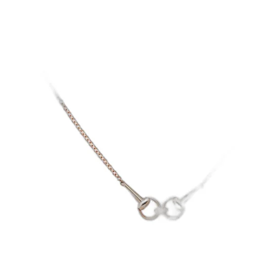 Gucci Horsebit Diamond 18K Chain Necklace