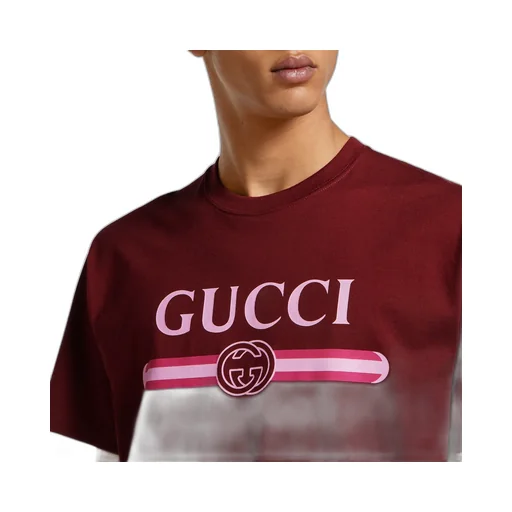Cotton Jersey T-Shirt With Print