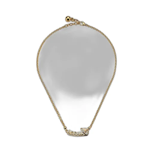Chain Necklace With Gucci Script