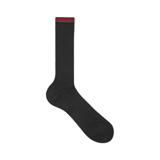 Cotton Blend Socks With Web