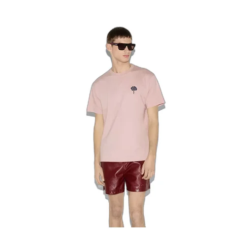Cotton Jersey T-Shirt With Embroidery