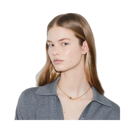 Chain Necklace With Gucci Script