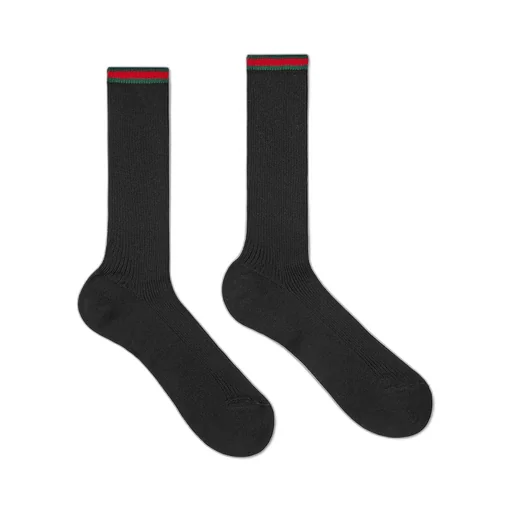 Cotton Blend Socks With Web