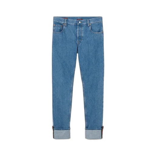 Tapered Fit Denim Trousers