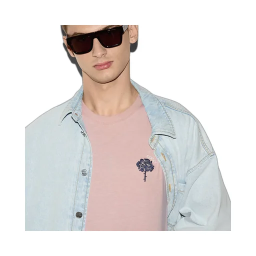 Cotton Jersey T-Shirt With Embroidery