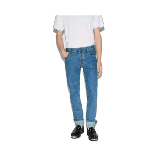 Tapered Fit Denim Trousers