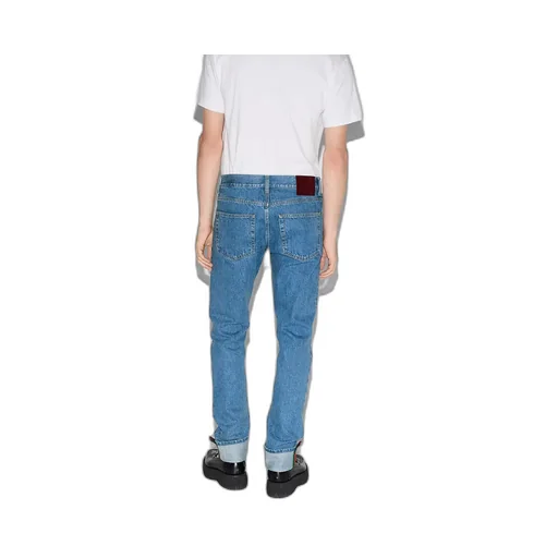 Tapered Fit Denim Trousers