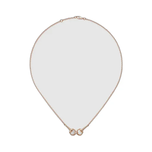 Gucci Horsebit Diamond 18K Chain Necklace