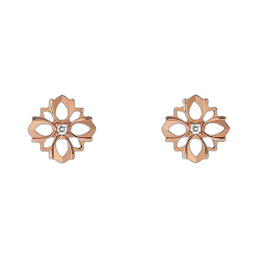 Gucci Flora 18K Diamond Stud Earrings