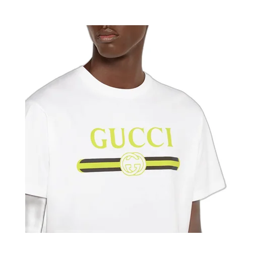 Cotton Jersey T-Shirt With Print
