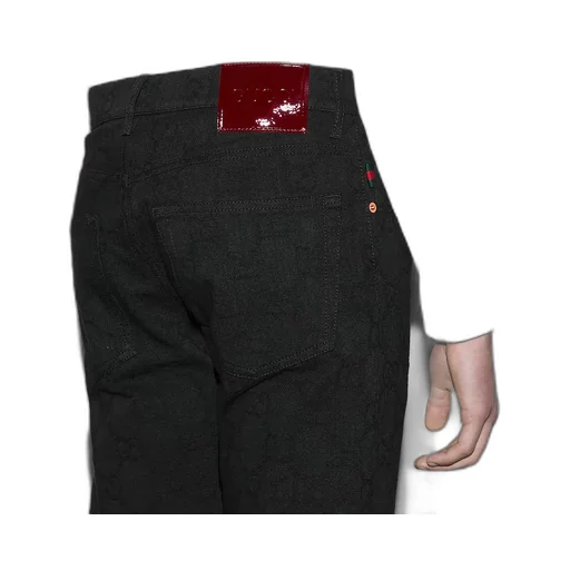 Gg Denim Jacquard Pant