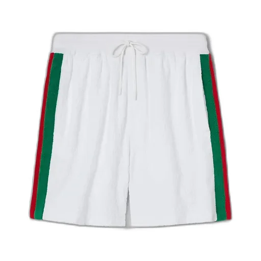Gg Terry Cloth Short With Web